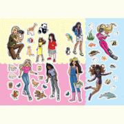 Barbie FUN STICKER สติ๊กเกอร์แสนสนุก ท่องเที่ยวไปกับเพื่อนรัก